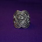 Dragon ring silver